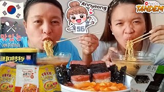 ASMR OTTOGI Cheese Ramen  Yopokki Topokki Sweet amp Spicy  Musubi Hansung Luncheon Meat MUKBANG [upl. by Grega]