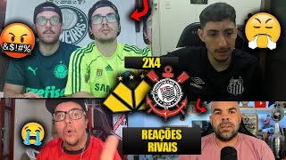 REAÇÕES dos RIVAIS FURIOSOS com a VIRADA do TIMÃO  CRICIÚMA 2X4 CORINTHIANS REACT BR 2024 [upl. by Naloc]