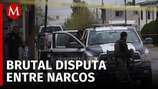 Fiscalía de Chihuahua encuentra 11 cuerpos y narcomanta en Ojinaga [upl. by Auqinet]