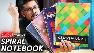 Best Spiral Notebook for Students 150 Rs Classmate Pulse Luxor Converge Youva Doms Spiral 🔥🔥 [upl. by Plumbo]