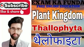 Plant kingdomthallophytaथैलोफाइटाNCERTNEETREETCTETRailwaySSCCHSLScience by Lalit Rajput [upl. by Perceval]