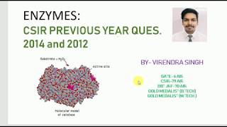 Enzymes Previous Year ProblemsCSIR2014 and CSIR2012 [upl. by Caiaphas160]