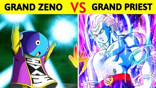 Grand Zeno Vs Grand Priest  Dragon ball Z  Most Powerful Character battle in hindi [upl. by Magree]