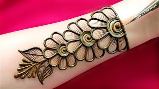 Very beautiful stylish front hand mehndi design  easy mehndi design  simple mehndi design  mehndi [upl. by Jason]