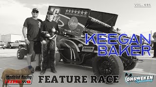 Hard charge to the front with Keegan Baker at Ohsweken Speedway cratesprint top10 [upl. by Eiffe]