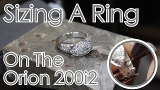 Sizing A White Gold Ring On The Orion 200i2 Pulse Arc Welder [upl. by Pogue]