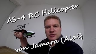 Aldi SÜD  AS4 Rc Helicopter  Jamara  3 Channel  24 Ghz  Review Minihelifliegen für die Bude [upl. by Longo]