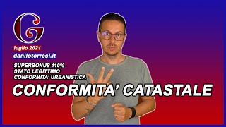 SUPERBONUS 110 conformità catastale e urbanistica cosa significa [upl. by Notneuq]