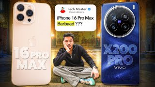 Vivo X200 Pro VS iPhone 16 Pro Max  Full Comparison [upl. by Comethuauc]