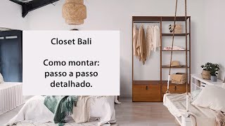 Para os amantes da praticidade o Closet Bali veio para tornar a organização muito mais fácil [upl. by Aitnohs452]