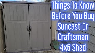 Suncast And Craftsman 4ft x 6ft Resin Storage Shed  Things To Know Before You Buy [upl. by Rainger]