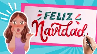 Feliz Navidad en lettering [upl. by Moira915]