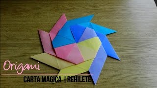 DIY  Origami  Carta magica  Rehilete [upl. by Lamarre]