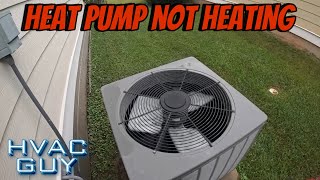 Heat Pump Works Fine in Cooling But Not in Heat hvacguy hvaclife [upl. by Ahsikyt]