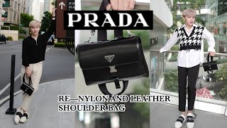 รีวิว ReNylon and leather shoulder bag  กัสคชา [upl. by Rauscher]