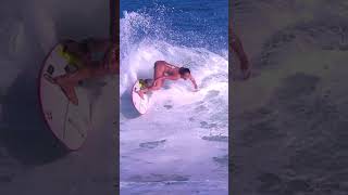 SURF LADIES 🏄‍♀️ Surfing at Haleiwa in Super Slow Motion surfers surfergirl bikini [upl. by Nawrocki579]