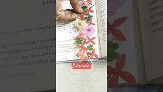 Bookmark ideas 💡  Flower bookmark making 🌸🔖 shorts bookmark [upl. by Anthia337]