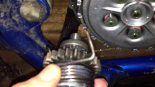 Yamaha blaster kick start spring repair [upl. by Nayve]