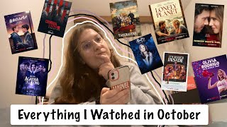 everything i watched in october [upl. by Eirallam228]