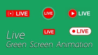 Green screen Live logo  Live Green Screen Animation  Live Logo Animation [upl. by Feola]