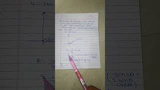 How to solve projectile motion numerical in 30 secHow to find range of projectile motion [upl. by Lira]