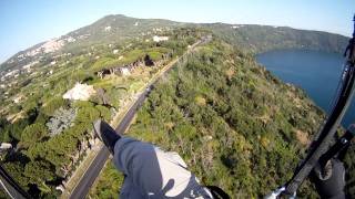 Parapendio Lago di Castel Gandolfo  Castelli Romani [upl. by Gonick]