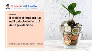 Il credito dimposta 40 ed il calcolo dellentità dellagevolazione [upl. by Forest371]