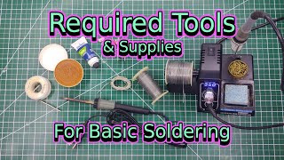 Required Tools and Supplies For Basic Soldering  Soldering Basics  Soldering for Beginners [upl. by Enait]