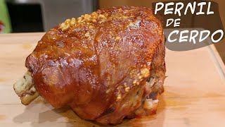 PERNIL DE CERDO AL HORNO CRUJIENTE Y JUGOSO PARA CENA DE NAVIDAD [upl. by Trudi319]