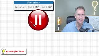 Factoriser 4x2²x6² ♦ Avec lidentité remarquable a²b² ♦ Un Classique ♦ Mathématiques [upl. by Bret]