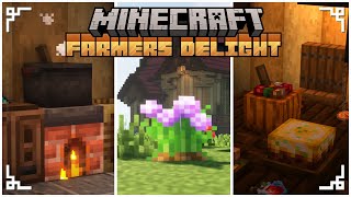 Minecraft Farmers Delight Mod Showcase  A Huge Expansion to Farming [upl. by Shamrao]