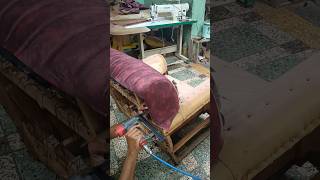 How to make sofa  How to change sofa fabric sofafebric youtubeshorts diy farrukhabad [upl. by Karilla661]