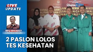 Hasil Sudah Keluar 2 Paslon Wali Kota Depok Lolos Tes Kesehatan KPU Proses Cek Administrasi [upl. by Ecnesse151]