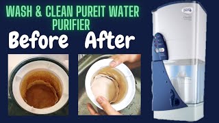 How To Wash amp Clean Pureit Water Purifier Filter at Home [upl. by Ymor802]