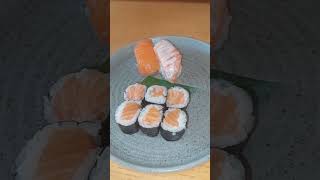 Salmon Sushi Inari Sushi Black Caviar Gunkan Vegetarian Sushi [upl. by Alian]