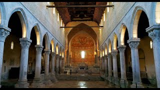 Basilica of Aquileia in 4K  Drone View [upl. by Elnukeda]