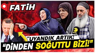 AKPnin Oy Deposu Fatihte Büyük Uyanış quotBunlar Bizi Dinden Soğuttuquot  Sokak Röportajları [upl. by Ymme396]