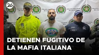 COLOMBIA  Detienen a un fugitivo de la mafia italiana por tráfico de drogas [upl. by Kired]