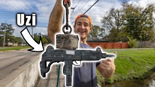 I Found A UZI Magnet Fishing [upl. by Llij]