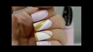 Nail art com esmalte rosa claro [upl. by Sherer]