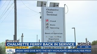 Chalmette Ferry back in service after Coast Guard inspection [upl. by Yeca]