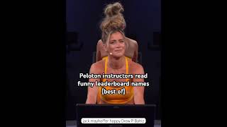 Peloton instructors read funny leaderboard names Best of funny pelotonbike peloton shoutout [upl. by Yalc778]