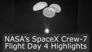 NASA’s SpaceX Crew7 Flight Day 4 Highlights [upl. by Yelekreb210]