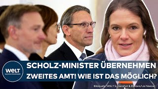 AMPELAUS FDPMinister entlassen ScholzMinister übernehmen zweites Ministerium [upl. by Rahel]