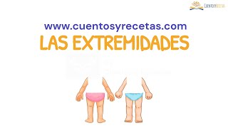 Extremidades del cuerpo humano para niños  Juegos para Aprender Español Gratis  CuentosyRecetas [upl. by Moscow]