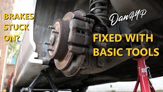 How To Fix a Seized Brake Caliper  Sticking Brake Caliper Repair [upl. by Ycniuqal]