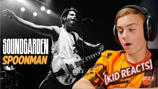 Kid Reacts to 90s Grunge  Soundgarden Spoonman Superunknown musicreaction soundgarden [upl. by Ahsiekam]