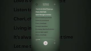 Cheri Cheri Lady Modern talking lyrics spotifymusic youtubeshorts [upl. by Annohs161]