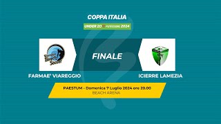 Beach Soccer 2024 Coppa Italia U20  FARMAE VIAREGGIO  ICIERRE LAMEZIA [upl. by Percy614]