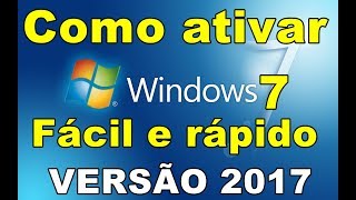 Como Ativar o Windows 7 PERMANENTE Todas versões 2019 [upl. by Rainie]